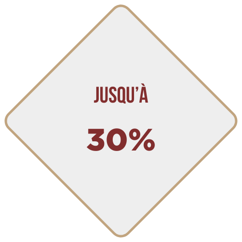 jusqu'à 30% de CA